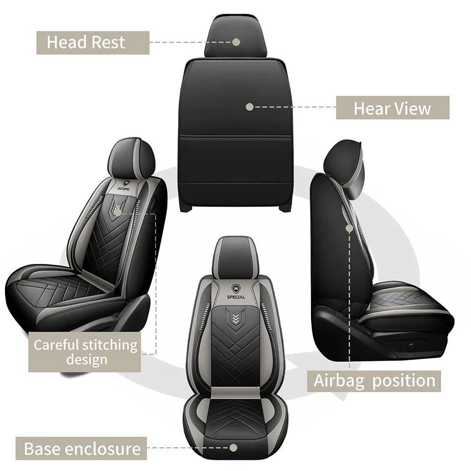 Car Seat Cushion Four Seasons Universal Artificial Leather Seat Cover 2026 Newly Upgraded Waterproof Seat Cover car accessories