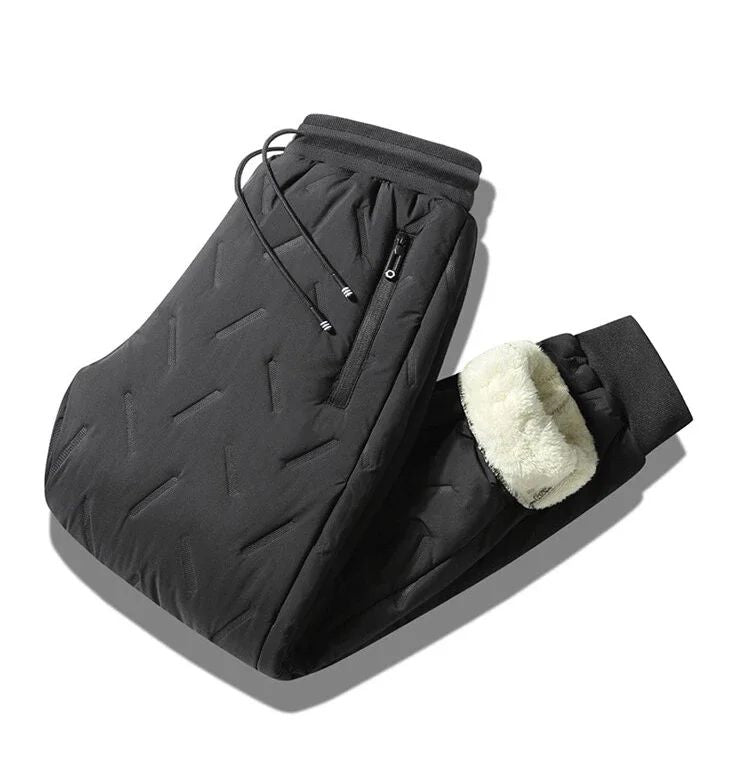 Calças Harem Masculinas outono e inverno novas acolchoadas e engrossadas para uso externo -20 graus neve calças quentes masculinas à prova de vento