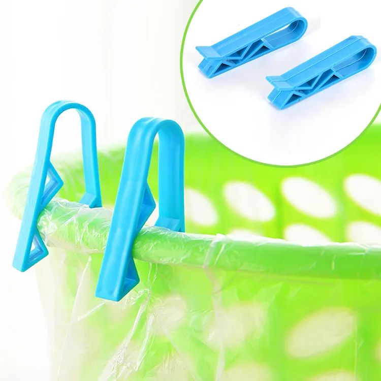36/2 peças Clipes Fixadores para Lixo Suporte Antiderrapante para Sacola de Lixo Clipes Seladores para Sacos de Salgadinhos Organizador de Cozinha
