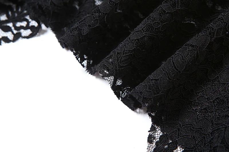 Sexy High Waist Lace Ruffles Skirts Women 2025 Spring Irregular Y2k Skirts Women Fashion Black Patchwork Party Clubwear Gothic
