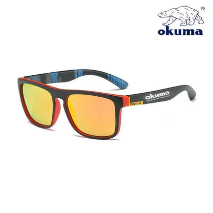 Óculos de sol polarizados Okuma UV400 para homens e mulheres, para caça ao ar livre, pesca, ciclismo, óculos de sol, caixa opcional