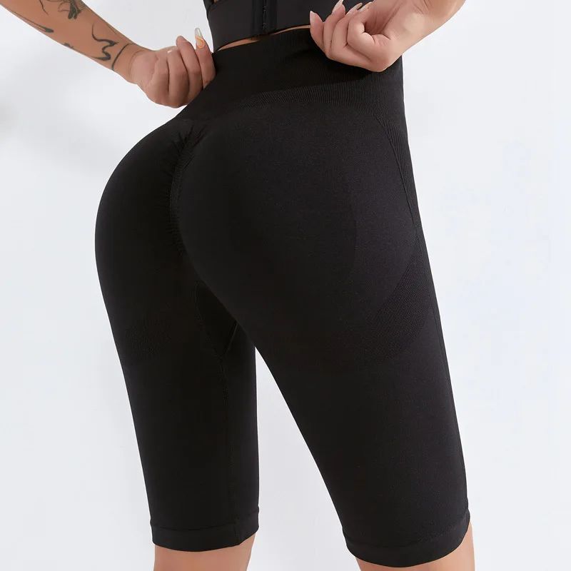 Sports Shorts Yoga Short Women Seamless Fitness Pants High Waist Gym Scanties Sportswear Female Workout Running Breechcloth New