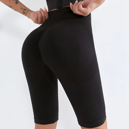 Sports Shorts Yoga Short Women Seamless Fitness Pants High Waist Gym Scanties Sportswear Female Workout Running Breechcloth New