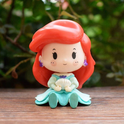Disney Princesa Ariel Elsa Anna Bela Branca De Neve Cinderela Branca De Neve Fada Pvc Figura De Ação Boneca Decoração Brinquedos Para Crianças Presente