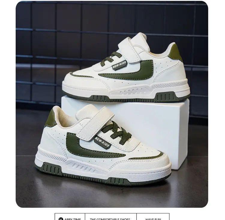 Spring and Autumn Running Sneakers for Kids Non-slip Shoes for Boys Sneakers Leather Kids Tennis Hugh Fashion Mesh Kids Shoes