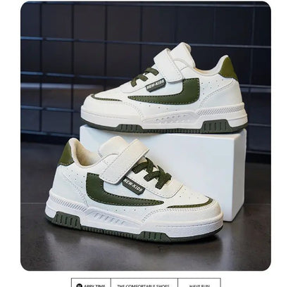 Spring and Autumn Running Sneakers for Kids Non-slip Shoes for Boys Sneakers Leather Kids Tennis Hugh Fashion Mesh Kids Shoes