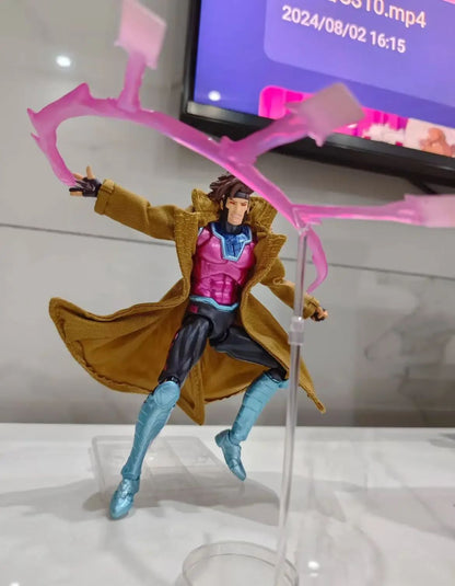 Original Ct Toys Gambit Mafex 131 – X-Men Wolverine SHF Boneco de Ação Anime – Presente Personalizado para Crianças e Colecionadores
