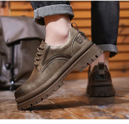 [ENLEN & BENNA] High-quality autumn and winter series men's shoes British fashion low-top men's leather shoes