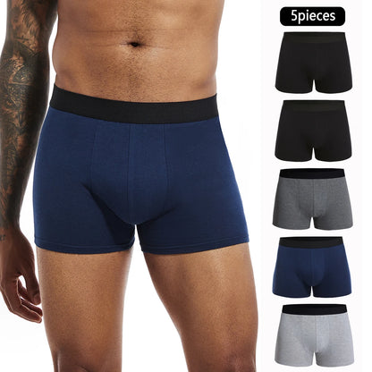 5pcs Pack Cotton Boxer Men Underwear Male Brand Panties And Underpants For Homme Luxury Set Shorts Box Slips Brand Briefs
