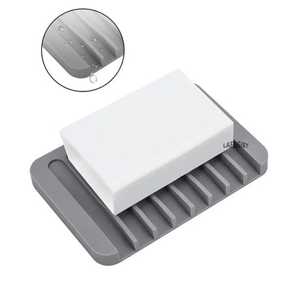 Saboneteira de Silicone para Chuveiro, Suporte de Sabão com Dreno, Organizador de Esponja para Pia de Cozinha, Bandeja de Secagem, Acessórios de Banheiro