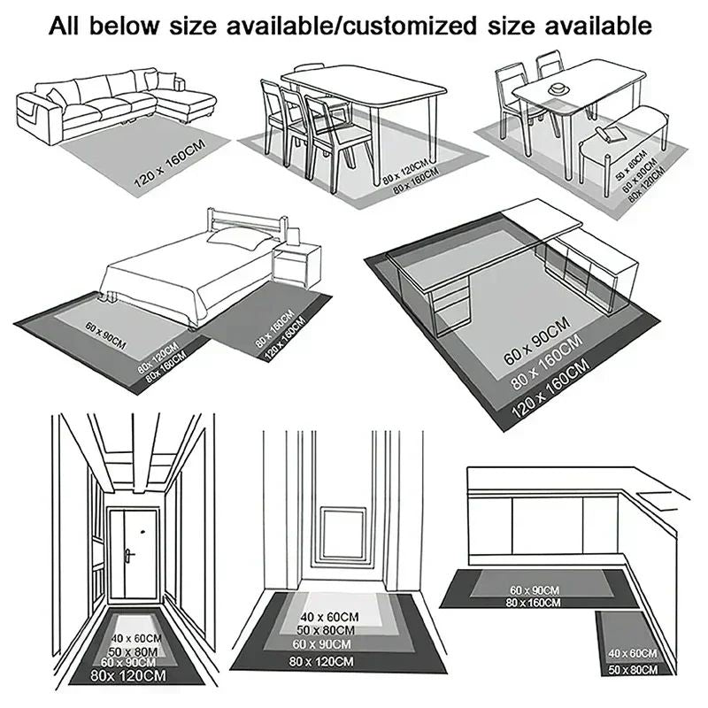 MINISO Creative Gengar Pokemon Anime Carpet for Living Room Bedroom Kids NonSlip  Playmat Balcony Lounge Sofa Rug Gift Idel