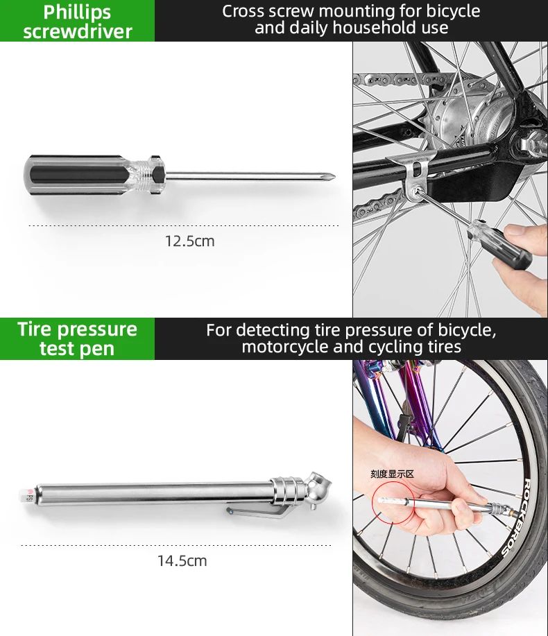 ROCKBROS Kits de Ferramentas para Reparo de Bicicleta 44 em 1 Profissional Multifuncional para Bike Conjunto de Chaves Ferramentas de Ciclismo