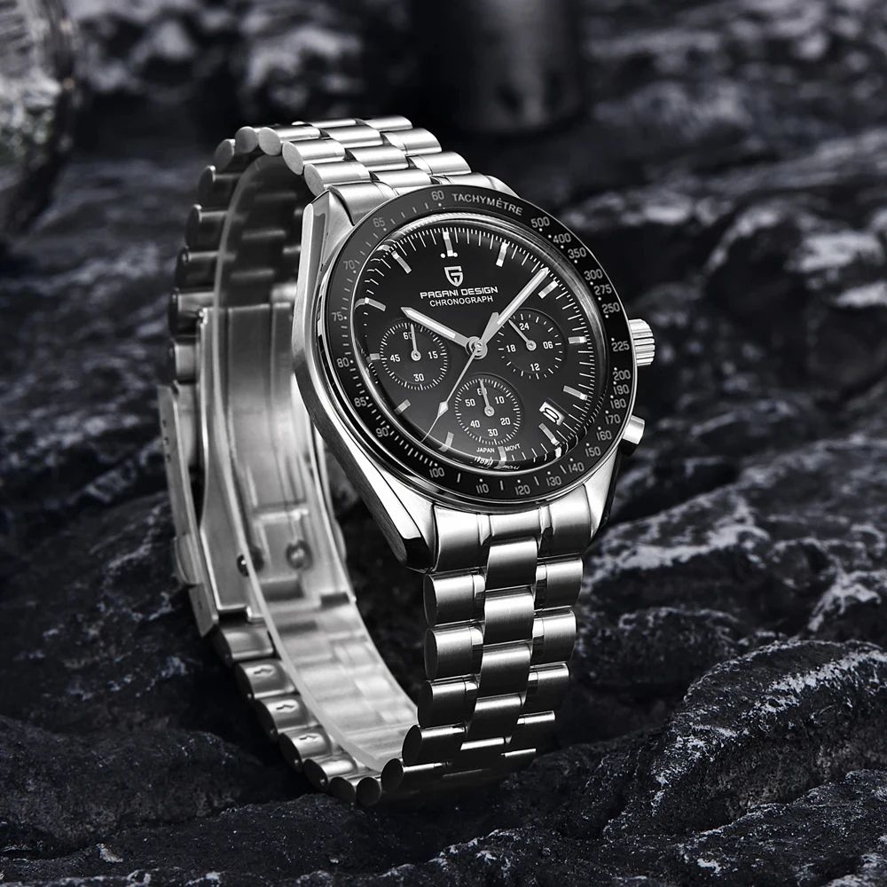 2025 New PAGANI DESIGN Mens Watches Top Brand Luxury Automatic Quartz Chronograph Waterproof Sport Stainless Steel Clock Relogio