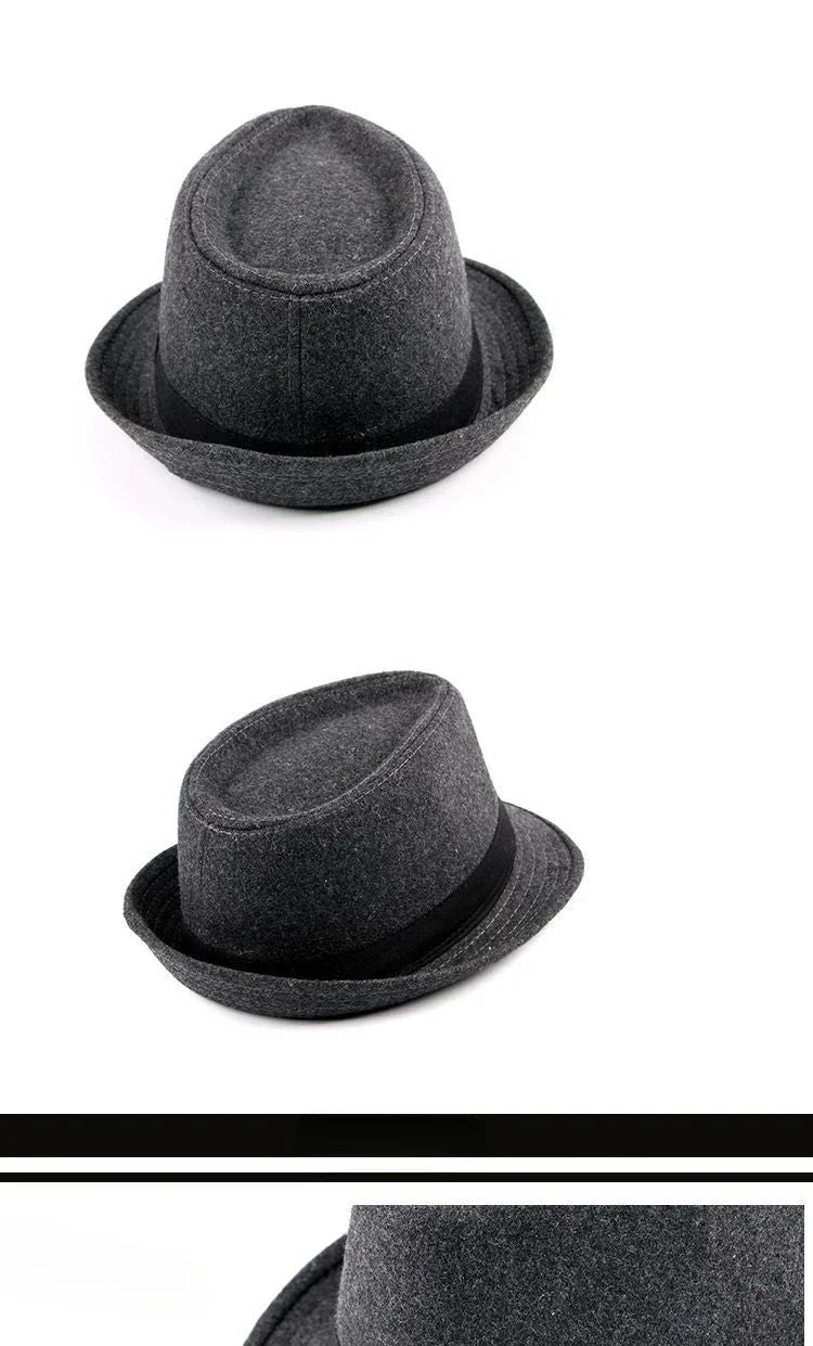 2025 Summer Unisex Classic Gatsby Style Straw Fedora Bucket Top Bowler Hats for Elegant Wedding Party Church Stage Black