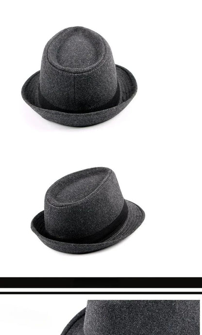 2025 Summer Unisex Classic Gatsby Style Straw Fedora Bucket Top Bowler Hats for Elegant Wedding Party Church Stage Black