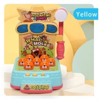 2025 New whack-a-mole electric toy baby early education enlightenment game console children interactive knock knock music toys