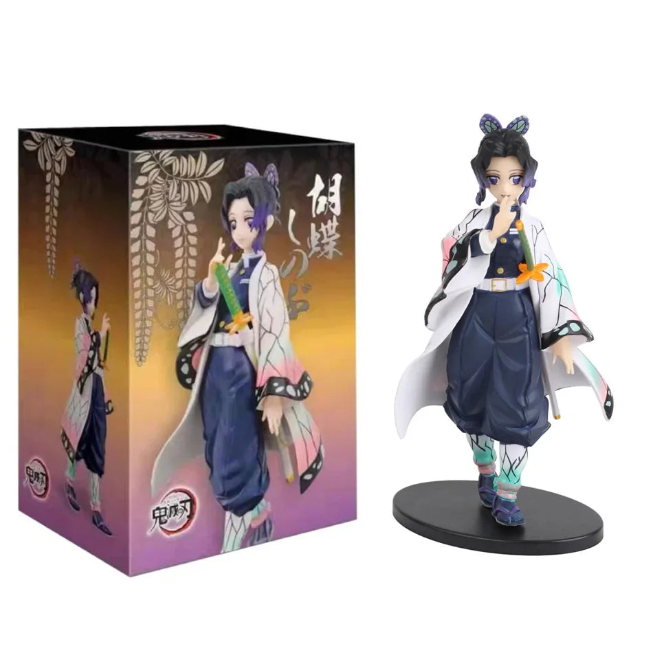 Anime Demon Slayer Kimetsu no Yaiba figura Kamado Tanjirou Boneco de Ação Agatsuma Zenitsu Nezuko Guerreiro PVC Modelo Brinquedos