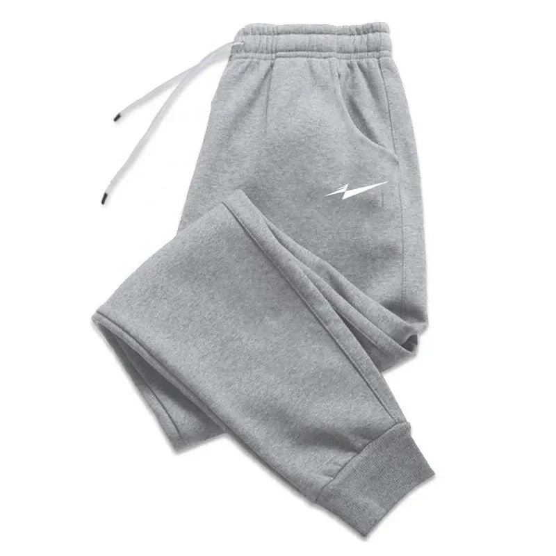 High-quality men's new printed running pants for autumn and winter in 2025, casual sportswear for outdoor running