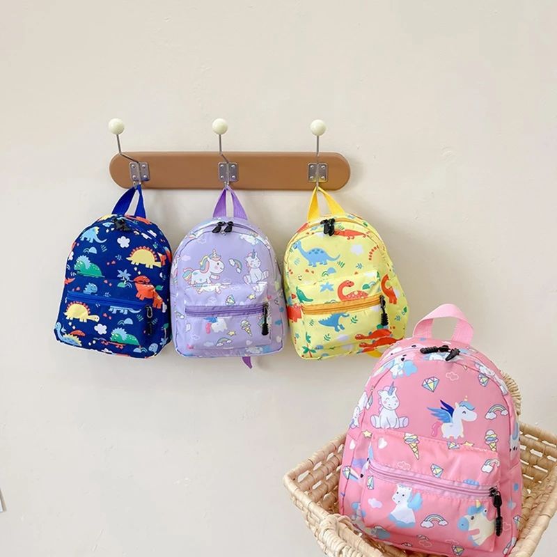 Mochila Escolar Infantil Desenho Dinossauro Unicórnio Mochila Infantil Bebê Bonito Jardim de Infância Meninos Meninas Bolsas Impermeáveis