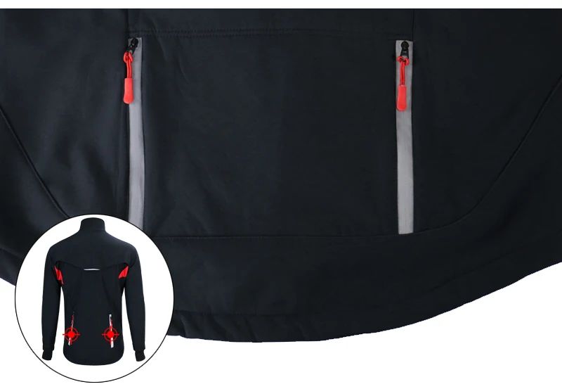 X-TIGER Winter Fleece Thermal Cycling Jacket Coat Windproof Bicycle Clothing Autumn Outdoors Sport Cycling Camping Hiking Jacket