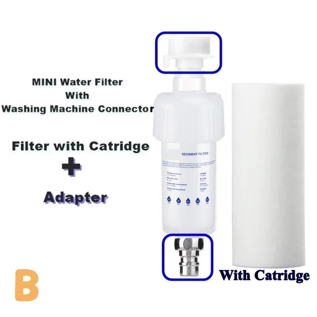 Pre-Filter Water Filter PP Cotton Filter Cartridge Removal Heavy Metal Purifier household Washing Machine Shower Water Filter