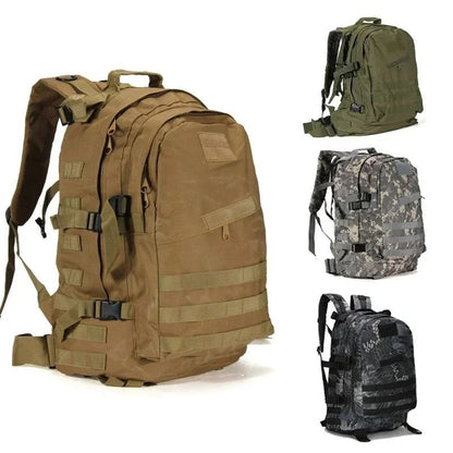 Mochila Tática 3D 50L para Atividades ao Ar Livre Molle Assault Bag à Prova D'água para Caça Escalada Caminhada Pesca Trekking Viagem