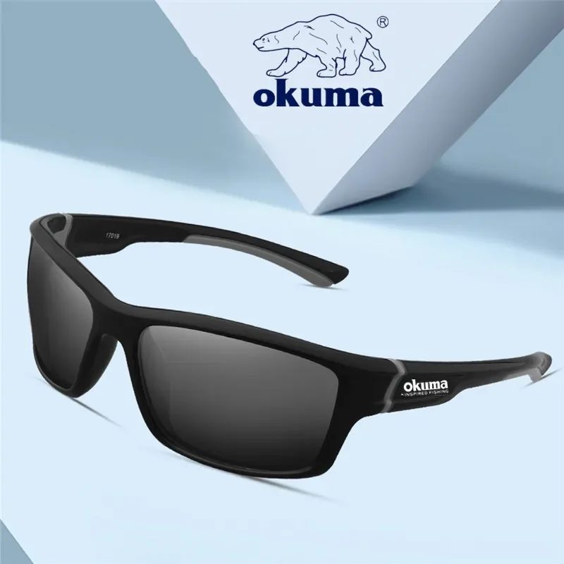 Óculos de Sol para Pesca Okuma UV400 Masculino para Dirigir Óculos de Sol Masculino Clássico para Caminhada e Pesca Óculos de Sol UV400