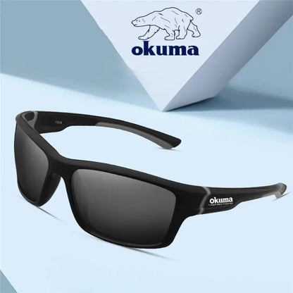 Óculos de Sol para Pesca Okuma UV400 Masculino para Dirigir Óculos de Sol Masculino Clássico para Caminhada e Pesca Óculos de Sol UV400