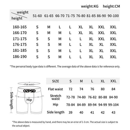 3Pcs ETHIKA Sexy Men Underwear Boxers Fashion Print Man Underpants Summer Breathable Panties Lingerie Plus Size Men Boxer Briefs