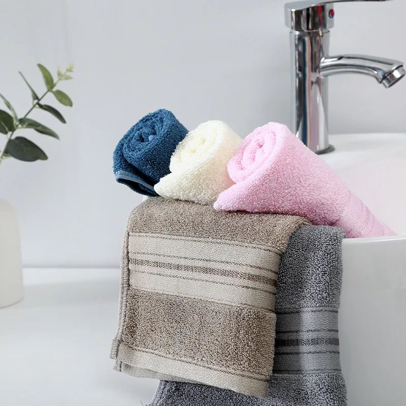 Luxury 100% Bamboo Bathroom Towels 34x74cm Hand Face Bath Towels Washcloths Hotel Home Daily Use Christmas Personalized Gift
