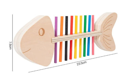 Montessori Fish Bone Matching Puzzle Toy Color Classification and Sensory Matching Game Children's Growth Gift Toy
