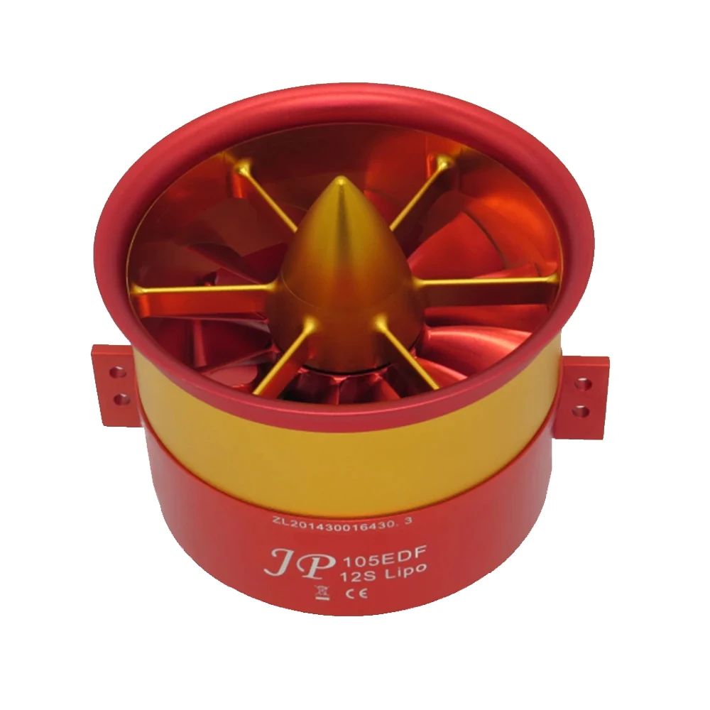 JP metal culvert 90mm 105mm 120mm EDF Ducted Fan 12 Blades  5060 4260 4250 Motor 6S 12S 14S  RC Air Plane