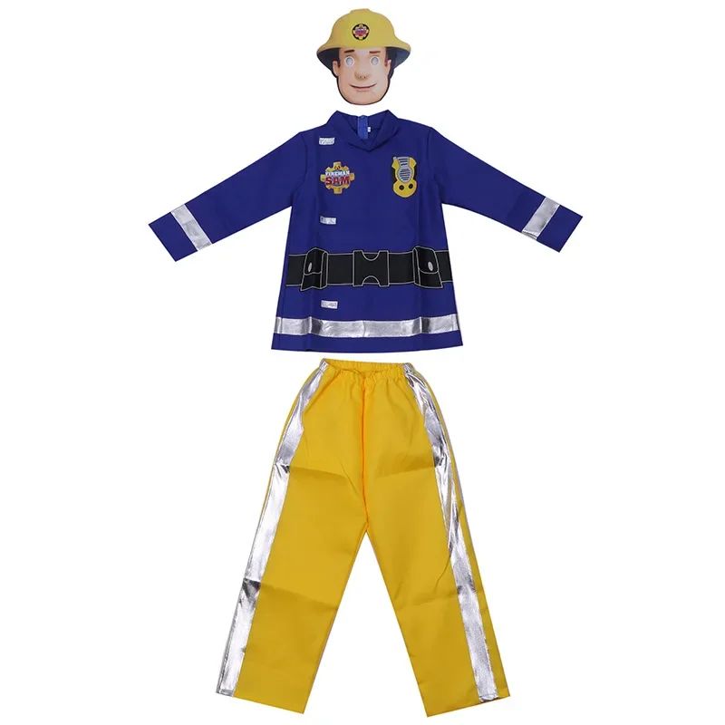 2025 Halloween Déguisement de Sam le Pompier pour Enfant, Petite Tenue de Sauvetage, Costume de Cosplay d'Halloween