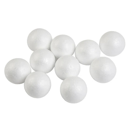 10pcs Solid Foam Ball Polystyrene Balls 50mm-100mm  Round DIY Accessory Handmade For Party Celebration Christmas Decoration