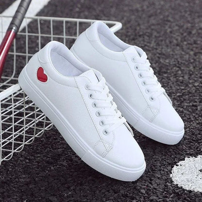 *2025 New in Fashion Casual White Sneakers Women Shoes for Womens Shoe Summer PU Leather Flats Platform Shoe Zapatillas Mujer