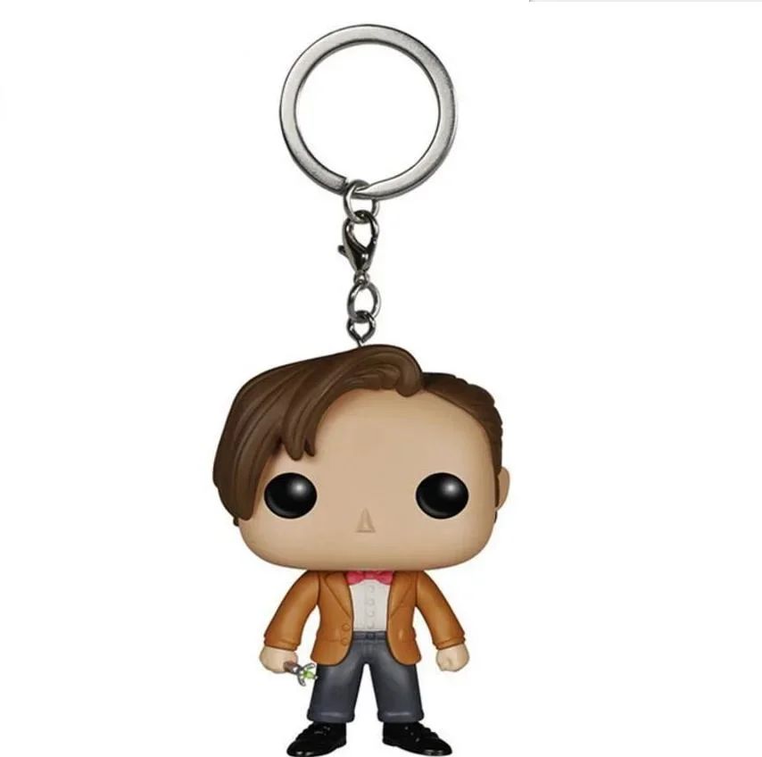 Funko Pop DW Doctors Chaveiro Brinquedo Décimo Doutor Décimo Primeiro Décimo Segundo Doutor Tardis Vinil Boneco Chaveiro