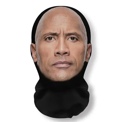 3D Printed Celebrity Realistic Face Mask Stretch Mesh Full Face Mask Men Role Play Headdress Hip Hop Balaclava Cosplay Mask