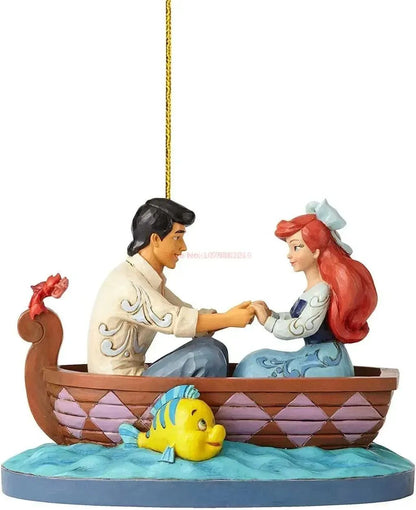 Disney Action Anime Figura Bonecas Princesa Enfeites de Natal Árvore de Natal Decoração de Pendurar Presente Artesanato de Natal