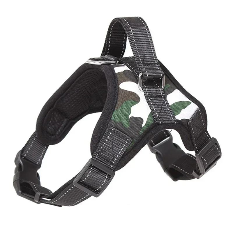 Peitoral para Cães Tipo Sela Reflexivo Ajustável para Animais de Estimação, Sem Puxão, para Caminhada, Treinamento, Cães Pequenos, Médios, Grandes e Grandes, Colete Peitoral
