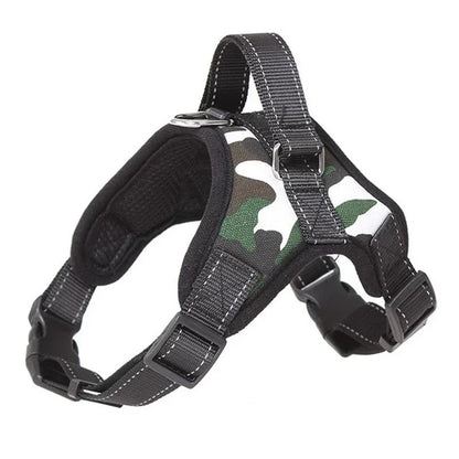 Peitoral para Cães Tipo Sela Reflexivo Ajustável para Animais de Estimação, Sem Puxão, para Caminhada, Treinamento, Cães Pequenos, Médios, Grandes e Grandes, Colete Peitoral