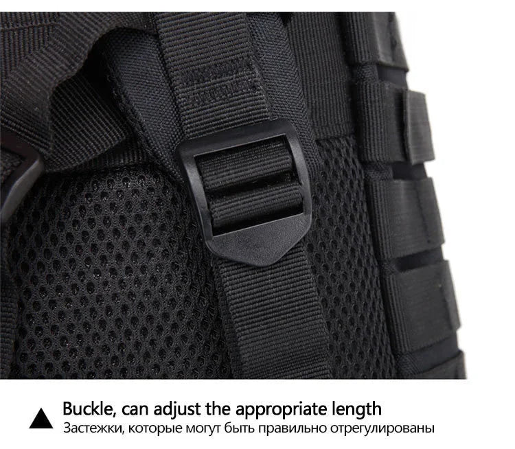 Mochilas Táticas 30/50L Masculinas para Viagem Sobrevivência ao Ar Livre Pacote de Assalto 3P EDC Molle para Caminhada Trekking Caça