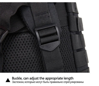 Mochilas Táticas 30/50L Masculinas para Viagem Sobrevivência ao Ar Livre Pacote de Assalto 3P EDC Molle para Caminhada Trekking Caça