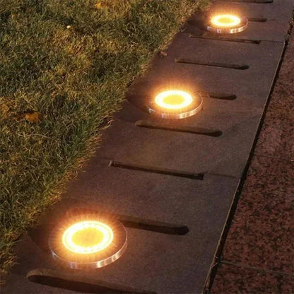 1/4/8Pcs Solar Lights Outdoor 8/20LEDs Disk Underground Lamp Spotlight Buried Solar Light for Home Garden Lawn Yard Decoration