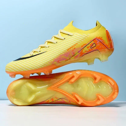 New Men Sport Soccer Shoes Training Boys Football Boots Outdoor Adult  Long Spikes Non Slip Cleats Breathable Match Comfortable