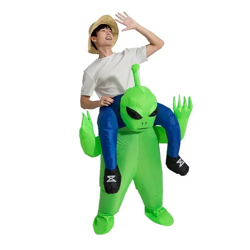 Adult Riding on Alien Inflatable Costume Party Halloween Costume Cosplay for man Women