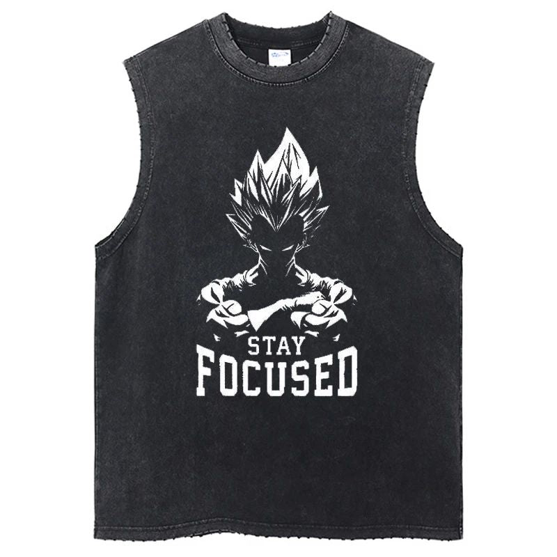 Streetwear Gym Sleeveless Tshirt Vintage Sports Tank Tops Sleeveless Dragon Ball Anime Graphic Harajuku Cotton Vest T-Shirts