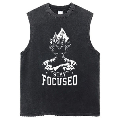 Streetwear Gym Sleeveless Tshirt Vintage Sports Tank Tops Sleeveless Dragon Ball Anime Graphic Harajuku Cotton Vest T-Shirts