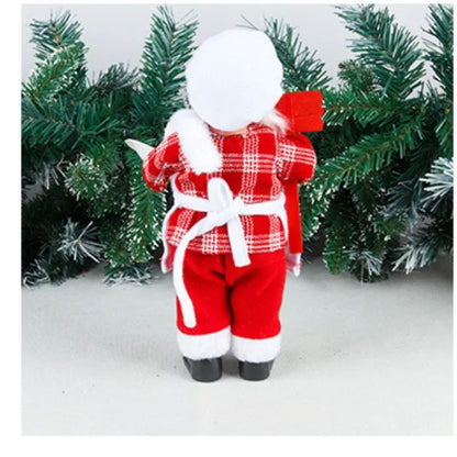 Chef Santa Claus Christmas Decorations Christmas Home Table Decoration Ornaments Old Man Doll Hanging Legs Sitting Chef Old Man