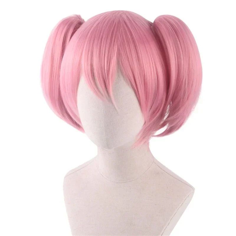 Anime Puella Magi Madoka Magica Kaname Madoka Akemi Homura Miki Sayaka Tomoe Mami Cosplay Peruca Halloween Role Play Perucas Sintéticas