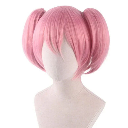 Anime Puella Magi Madoka Magica Kaname Madoka Akemi Homura Miki Sayaka Tomoe Mami Cosplay Peruca Halloween Role Play Perucas Sintéticas